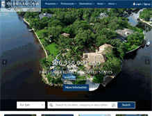 Tablet Screenshot of luxuryrealestate.com